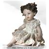 Capodimonte Statuina in Porcellana Capodimonte figurina di bambina infanzia soprammobile da