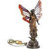 Poli Lampada da tavolo stile Liberty Tecnica Tiffany originale Vetro colorato 60 W