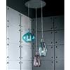 Arte di Murano Lampadario design Moderno 3 Luci in Vetro di Murano soffiato Fatto in Italia