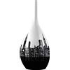 Artefice Bottiglia New York City Grande Mela Ceramica Vaso Soprammobile Dipinta a Mano _|
