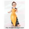 Capodimonte Statuina in porcellana Capodimonte di bambina cantante statuetta soprammobile da
