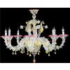 Arte di Murano Lampadario veneziano in Vetro di Murano cristallo Fatto a Mano in Italia 8 Luci