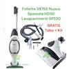 Vorwerk Folletto FOLLETTO VK 150 NUOVO CON LAVAPAVIMENTI, TUBO CON ACCESSORI SACCHETTI E PROFUM