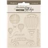 Stamperia - Decorative Chips for Scrapbooking, Albums, Card Making, and Bullet Journalling, Laser Cut Cardboard Shapes, Easy to Glue, Perfect for Crafts and Gifting (Timeless, Air Balloons)