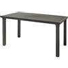 SCAB Tavolo rettangolare effetto doghe cm 170x100 H75 ercole ANTRACITE S-CAB GIARDINO