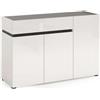 Stilio Madia Bianca 120x42x80 cm con 3 Ante e Cassetto Soft-Close