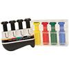 Cando 1019823 Attrezzo per esercizi della mano Digi-Flex Multi - Starter Pack progressivo, telaio e 4 pulsanti neri, 1 giallo, 1 rosso, 1 verde, 1 blu