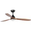 Faro Barcelona Risparmio Energetico Ventilatore da Soffitto Con Illuminazione LED Poros Dc Fb