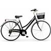 MBM BICI 28 CENTRAL DONNA 6 VELOCITÀ OLANDA IN ALLUMINIO COLORE NERO MATT BLACK MBM