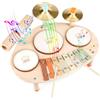 Giocattoli Bambino Strumenti Musicali Bambini Tamburo Giochi Legno Giocattoli Re