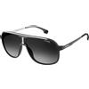 Carrera Occhiali da Sole CARRERA 1007/S 003 (9O) Matte Black/Dark Grey Shaded CAL.62