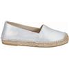 Viguera Espadrillas Basse Donna in Pelle Goffrata Serpiente - PLA (Plata)