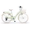 MBM Bici 26 city bike Primavera 6 velocità alluminio menta donna cestino optional