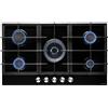 PremierTech® Piano cottura a gas 5 fuochi 90 cm (86cm) Vetro nero incasso PremierTech PC905G
