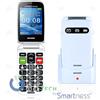 BRONDI AMICO FAVOLOSO CELLULARE SENIOR GSM QUADRI BAND BIANCO METAL
