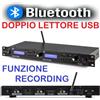 VONYX PIASTRA DJ CONSOLLE DOPPIO LETTORE USB rack 19" bluetooth recording RICEVITORE