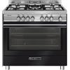 Glem Gas ST965MBK Cucina 5 Fuochi Gas Forno Elettrico 104L Nero Carbone 90cm