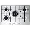Delonghi De'Longhi SLF575LX piano cottura Acciaio inossidabile Da incasso 75 cm Gas 5 For