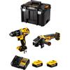 DeWALT Kit DCK2020P2T (DCD791 + DCG405 + 2 x 5,0 Ah + DCB1104 + TSTAK VI)