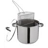 DI.MO COMMERCIALE SPA Pentola Bipasta Cuociscola anche Induzione con Coperchio in Vetro 24 cm