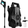 Cecotec Idropulitrice ad alta pressione HydroBoost 1400 Essential. 1400 W, casa, giardino o auto, portata max 426 l/h, pressione massima 105 bar, pompa in alluminio, raggio d'azione 9 m