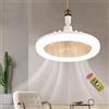 TRIO Stralsund 30W Ventilatore a Soffitto con Luce LED Dimmerabile - Bianco