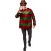 amscan Warner Horror Freddy Krueger, costume da uomo per Halloween, taglia S 96,5-101,6 cm
