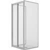 Idralite BOX CABINA DOCCIA TRE LATI 75X100X75CM SALOON 2 PORTE BATTENTE H198 TRASPARENTE