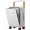 mixi Valigia da viaggio con manico ampio, design di lusso, in policarbonato, con telaio in alluminio e ruote girevoli, 20-inch