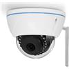 Alecto DVC136IP - Telecamera di sorveglianza a cupola esterna, telecamera IP con WiFi, Wi-Fi e IP55, supporto scheda SD 128 G (senza), bianco