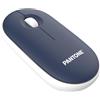 Pantone Mouse Wireless PT-MS001N1 Blu e Bianco 1200 DPI Silenzioso Ricaricabile