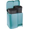 Tontarelli Pattumiera differenziata Tontarelli 810520570V AURORA Patty 2 Azzurro