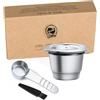 I Cafilas Capsule di caffè riutilizzabili per Nespresso, filtro caffè in acciaio inox