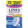 Lines Specialist Protection Extra, Assorbenti per Incontinenza Donna, Tecnologia Zero Odore e Protezione Multistrato, Minimo Ingombro, Scorta Mensile, 6 Confezioni da 12 Unità