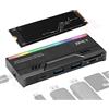 aglow.it Dock Hard disk SSD NVMe MS2534 Disco Rigido per SSD esterno hub adattatore 2 USB
