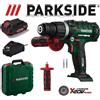Parkside AVVITATORE TRAPANO A PERCUSSIONE TASSELLATORE PARKSIDE 20V PSBSA C3 CON BATTERIA