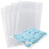 Decoraparty 100 Bustine Trasparenti 8 x 10 cm - Sacchettini Rettangolari con Chiusura Adesiva Richiudibili Made in Italy in ppl Polipropilene per Confetti, Bomboniera, Battesimo, Comunione Matrimonio