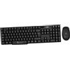 Techmade Kit tastiera + mouse wireless wifi pc computer laptop desktop senza fili nero