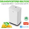 IRRADIO DEUMIDIFICATORE 20L PORTATILE CON RUOTE CONTENITORE 3L WI-FI APP Smart Gas R290