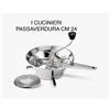 LAGOSTINA PASSAVERDURA ACCIAIO INOX CM 24 I CUCINIERI