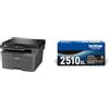Brother DCPL2620DW Multifunzione Laser B/N, 32 ppm TN2510XL Toner originale, fino a 3000 pagine