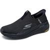 Skechers Uomo Scarpe da Ginnastica Slip-in Max Cushioning Premier 2.0, Black, 42 EU