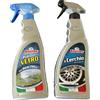 Rhutten Pulivetro + Cercioni per Auto Moto Camper Rhutten Parabrezza e Vetri Cupolini