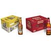 Kozel Birra Premium Lager, Cassa Birra con 24 Birre in Bottiglia da 33 cl, 4.6% Vol & Peroni Birra 175 Anniversario, Cassa Birra con 24 Birre in Bottiglia da 33 cl, 7.92 L, 4.7% Vol