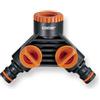Claber Presa per rubinetto irrigazione Claber GARDENLIFE, modello 8599, a 2 vie innesto