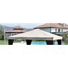 TOP COVER TELO TETTO RICAMBIO COPERTURA GAZEBO LEGNO 3X3 POLIESTERE BEIGE