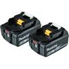 Makita 197428-2 Kit 2pz Batteria Li-ion 18V- 6Ah con Led 2BL1860