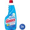 Glassex 3x Glassex Vetri E Multiuso 500 Ml.Ricambio Ammoniaca B