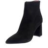 L'amour Tronchetti In Camoscio Nero - Taglia 37 [24cm] Scarpe Donna Tronchetti