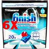 Finish 6 X Finish Tabs Pastiglie Lavastoviglie 20 Pz. Quantum Ultimate Napisan